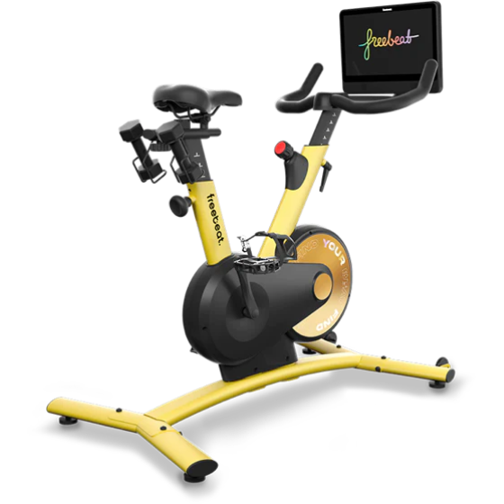 yellow exercise bike freebeat Boom Bike