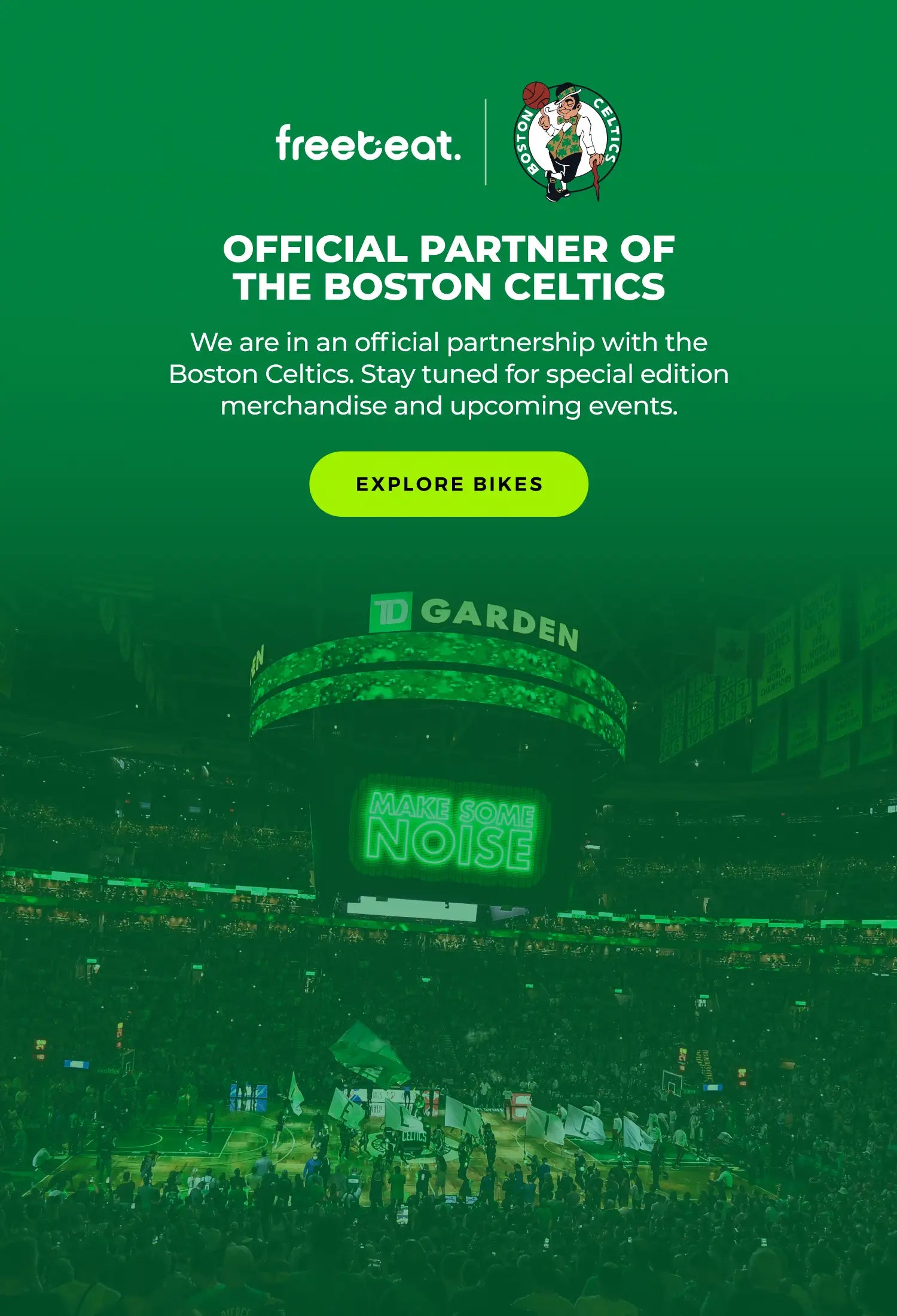 NBA Games: freebeat is the official partner of Boston Celtics
