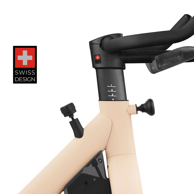 freebeat beige cycling bike with Auto Resistance System