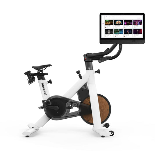 freebeat lit bike white exercise bike