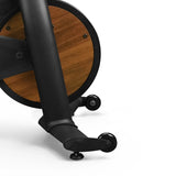 freebeat lit bike in black with wooden flywheel 