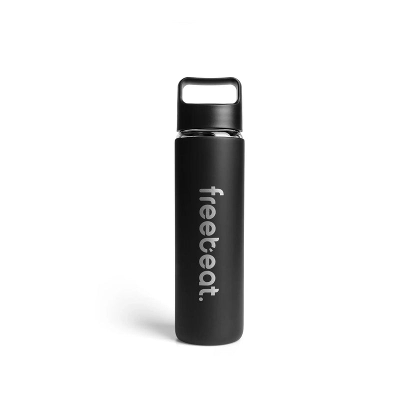 freebeat black glass professional water bottle